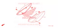 COUVERCLES LATERAUX pour Honda CRF 70 de 2010