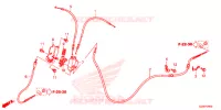 CABLE DE FREIN   SUPPORT pour Honda 50 METROPOLITAN de 2016