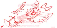 MARCHE PIEDS pour Honda 50 METROPOLITAN de 2017