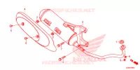 SILENCIEUX D'ECHAPPEMENT pour Honda 50 METROPOLITAN de 2017