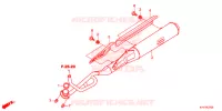 SILENCIEUX D'ECHAPPEMENT pour Honda WING GO 100 Front disk de 2014