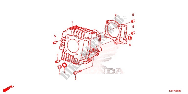 CYLINDRE pour Honda WING GO 100 Front disk de 2014