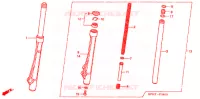 FOURCHE pour Honda WAVE 100 Electric start de 2004