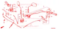 LEVIER DE GUIDON   CABLE   COMMODO (NF100/M/DM/MDM) pour Honda WAVE 100 DM, Kick start de 2005
