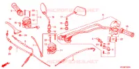 LEVIER DE GUIDON   CABLE   COMMODO (NF100/M/DM/MDM) pour Honda WAVE 100 M, Kick start de 2004