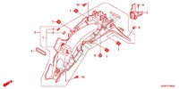GARDE BOUE ARRIERE (ANF110/AFS110A) pour Honda WAVE 110 Electric start  Front brake disk de 2009