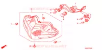 PHARE pour Honda WAVE 110 Electric start  Front brake disk de 2009