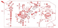 CARBURATEUR (1) pour Honda WAVE 125 Carburetor, Electric start de 2005