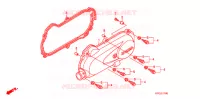 COUVERCLE GAUCHE pour Honda TODAY 50 F SPECIAL de 2011