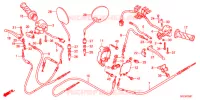 LEVIER DE GUIDON   CABLE   COMMODO (NFS501SHB/C) pour Honda TODAY 50 F SPECIAL de 2011