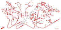 LEVIER DE GUIDON   CABLE   COMMODO (NFS501SHB/C) pour Honda TODAY 50 F de 2011