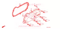 COUVERCLE GAUCHE pour Honda TODAY 50 F SPECIAL de 2016