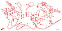 LEVIER DE GUIDON   CABLE   COMMODO (NFS501SHB/C) pour Honda TODAY 50 de 2012