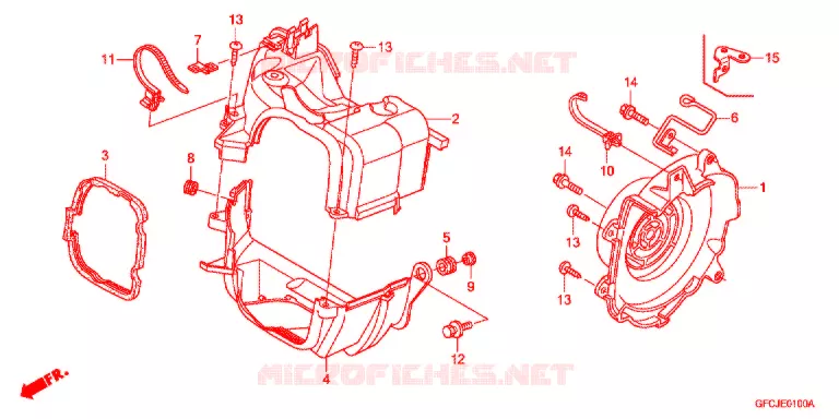 OUIES DE RADIATEUR Honda SCOOTER 50 TODAY 2017  NFS501SHC