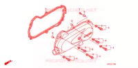 COUVERCLE GAUCHE pour Honda TODAY 50 de 2012