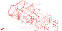 COUVERCLE GAUCHE pour Honda LEAD 110 EX SILVER de 2014