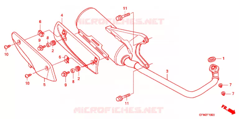 SILENCIEUX D'ECHAPPEMENT Honda SCOOTER 110 LEAD 2012  NHX110WHA