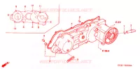 COUVERCLE GAUCHE pour Honda 50 GYRO X de 2005
