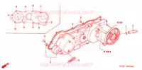 COUVERCLE GAUCHE pour Honda 50 GYRO X de 2002