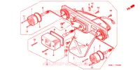 FEUX ARRIERE pour Honda 50 GYRO X POST OFFICE de 2005