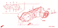 COUVERCLE GAUCHE pour Honda 50 GYRO X STANDARD de 2007