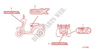AUTOCOLLANTS pour Honda 50 GYRO X BASIC de 2012