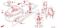 RESERVOIR A CARBURANT pour Honda 50 GYRO X POST OFFICE de 2011
