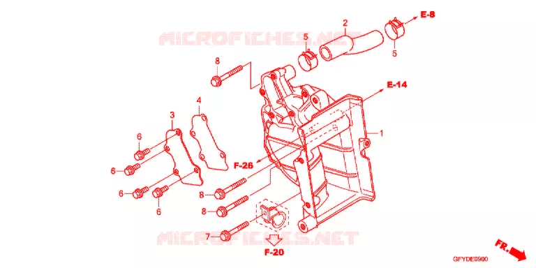SUPPORT RADIATEUR Honda SCOOTER 50 GYRO 2011  NJ50MDB