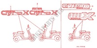 EMBLEME (2) pour Honda 50 GYRO X de 1985