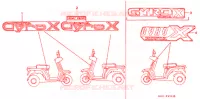 EMBLEME (2) pour Honda 50 GYRO X de 1985