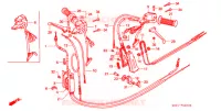 LEVIER DE GUIDON   CABLE   COMMODO pour Honda 50 GYRO X de 1985