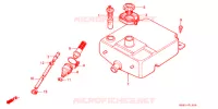 RESERVOIR D'HUILE pour Honda 50 GYRO X de 1985