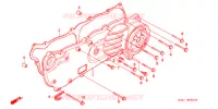 COUVERCLE GAUCHE pour Honda 50 GYRO X de 1992