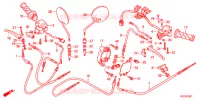 LEVIER DE GUIDON   CABLE   COMMODO (NFS501SHB/C) pour Honda TODAY 50 F SPECIAL de 2012