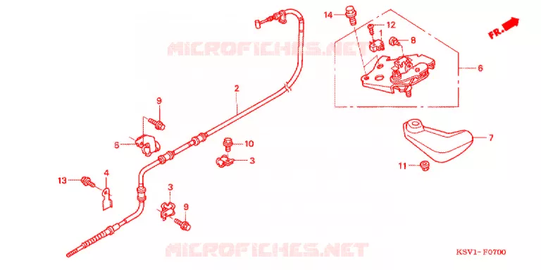 FREIN DE STATIONNEMENT Honda SCOOTER 250 FORZA 2006  NSS2506_J