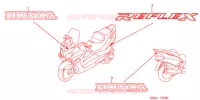 AUTOCOLLANTS pour Honda REFLEX 250 de 2007