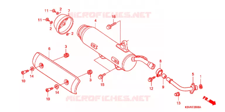 SILENCIEUX D'ECHAPPEMENT Honda SCOOTER 250 FORZA 2007  NSS2507_J