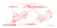 AUTOCOLLANTS pour Honda FORZA 250 Z ABS de 2007