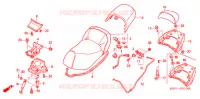 SELLE   POIGNEE ARRIERE pour Honda FORZA 250 Z ABS de 2007