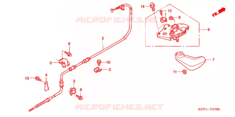 FREIN DE STATIONNEMENT Honda SCOOTER 250 FORZA 2007  NSS250A6_J