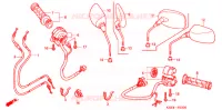COMMODO   LEVIER   CABLE pour Honda REFLEX 250 ABS de 2006