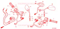 COMMODO   CABLE   RETROVISEUR pour Honda FORZA 250 Z ABS de 2010