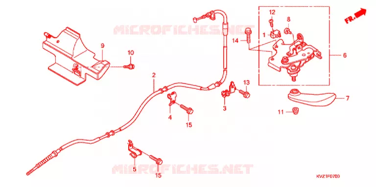 FREIN DE STATIONNEMENT Honda SCOOTER 250 FORZA 2008  NSS250AA8