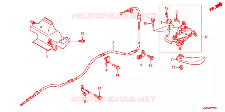 FREIN DE STATIONNEMENT Honda SCOOTER 250 FORZA 2014  NSS250AAB
