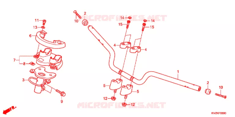 GUIDON Honda SCOOTER 250 FORZA 2011  NSS250AAB