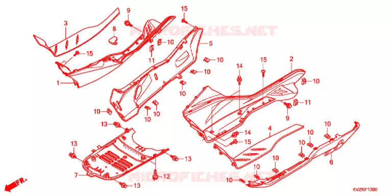MARCHE PIEDS Honda SCOOTER 250 FORZA 2012  NSS250AAB