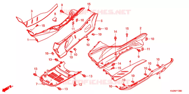 MARCHE PIEDS Honda SCOOTER 250 FORZA 2014  NSS250AB