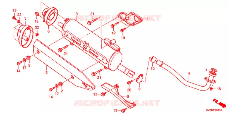 SILENCIEUX D'ECHAPPEMENT Honda SCOOTER 250 FORZA 2011  NSS250AB
