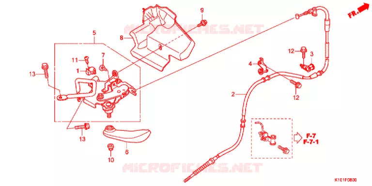 FREIN DE STATIONNEMENT Honda SCOOTER 250 FORZA 2013  NSS250AD