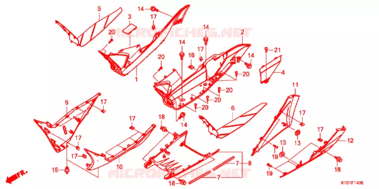 MARCHE PIEDS Honda SCOOTER 250 FORZA 2015  NSS250AD